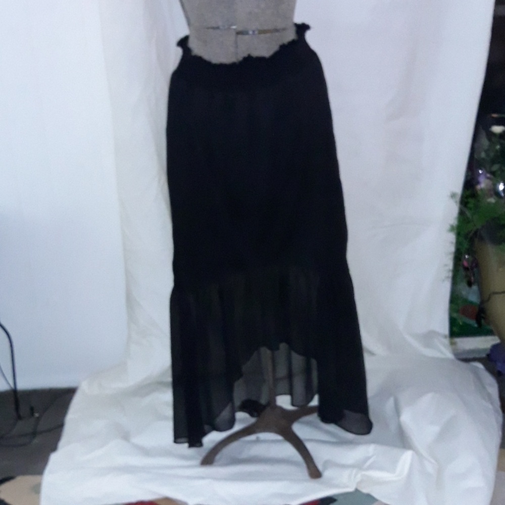 Ashley Stewart Black High low skirt